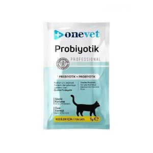 OneVet Probiyotik Kediler için Sindirim ve Bağışıklık Destekleyici Saşe 1 Gr 30 Adet