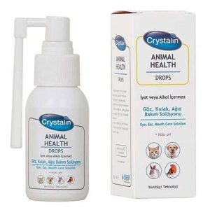 Crystalin Animal Health Drops 50 ML - Göz, Kulak ve Ağız Bakım Solüsyonu