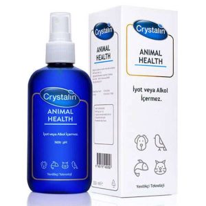 Crystalin Animal Health 250 ML - Kedi ve Köpekler İçin Yara Bakım - Göz Kulak Ağız Burun Bakım Solüsyonu ve Dezenfektan