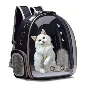 astronot kedi taşıma çantası, pencereli